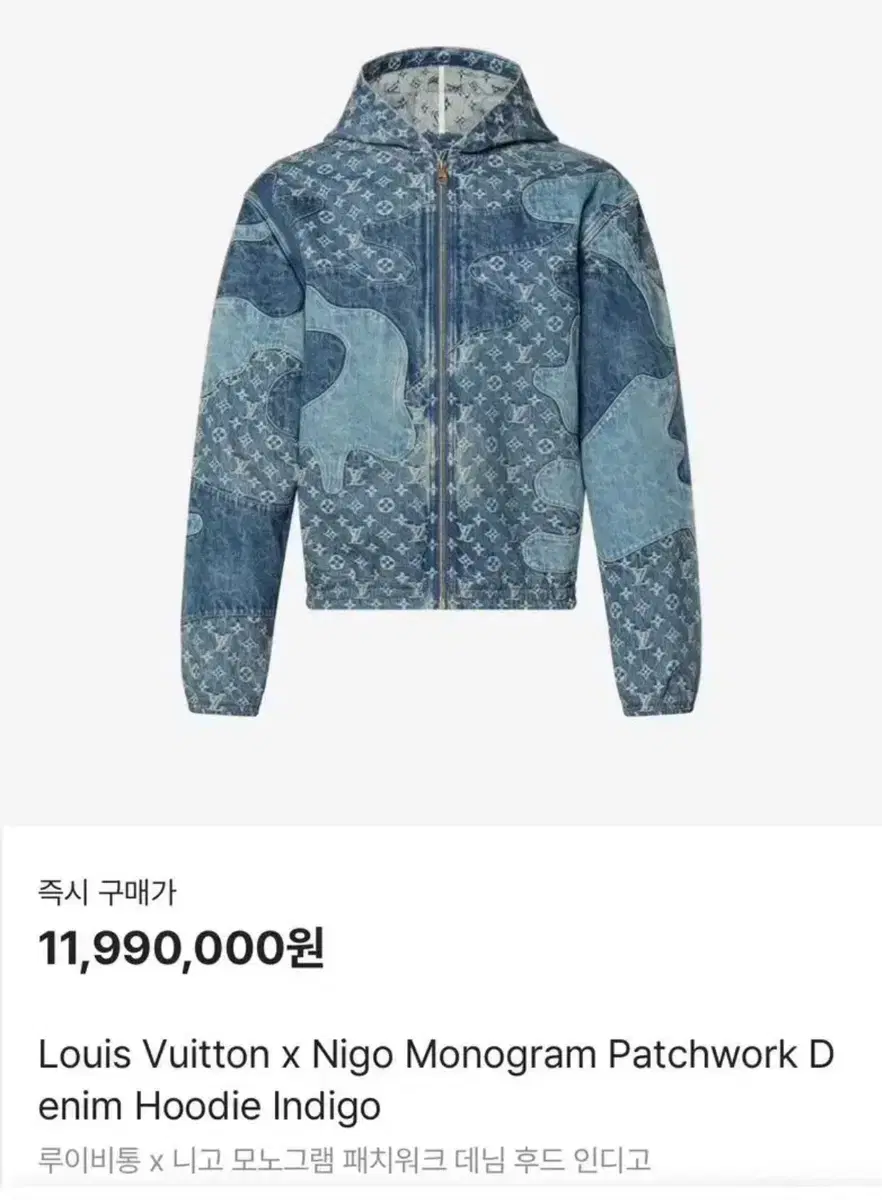 新製品/プール構成) ルイヴィトン x ニーゴモノグラムデニム